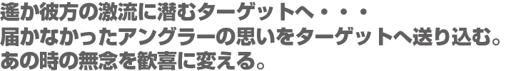 遙か彼方の激流に潜むターゲットへ